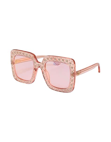 gucci sonnenbrille mit swarovski steinen|Gucci.